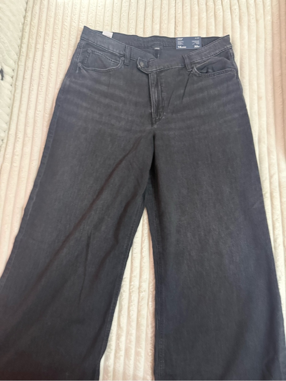 American Eagle Dreamy Drape Ultra Wide Leg Jeans 14 Long NWT